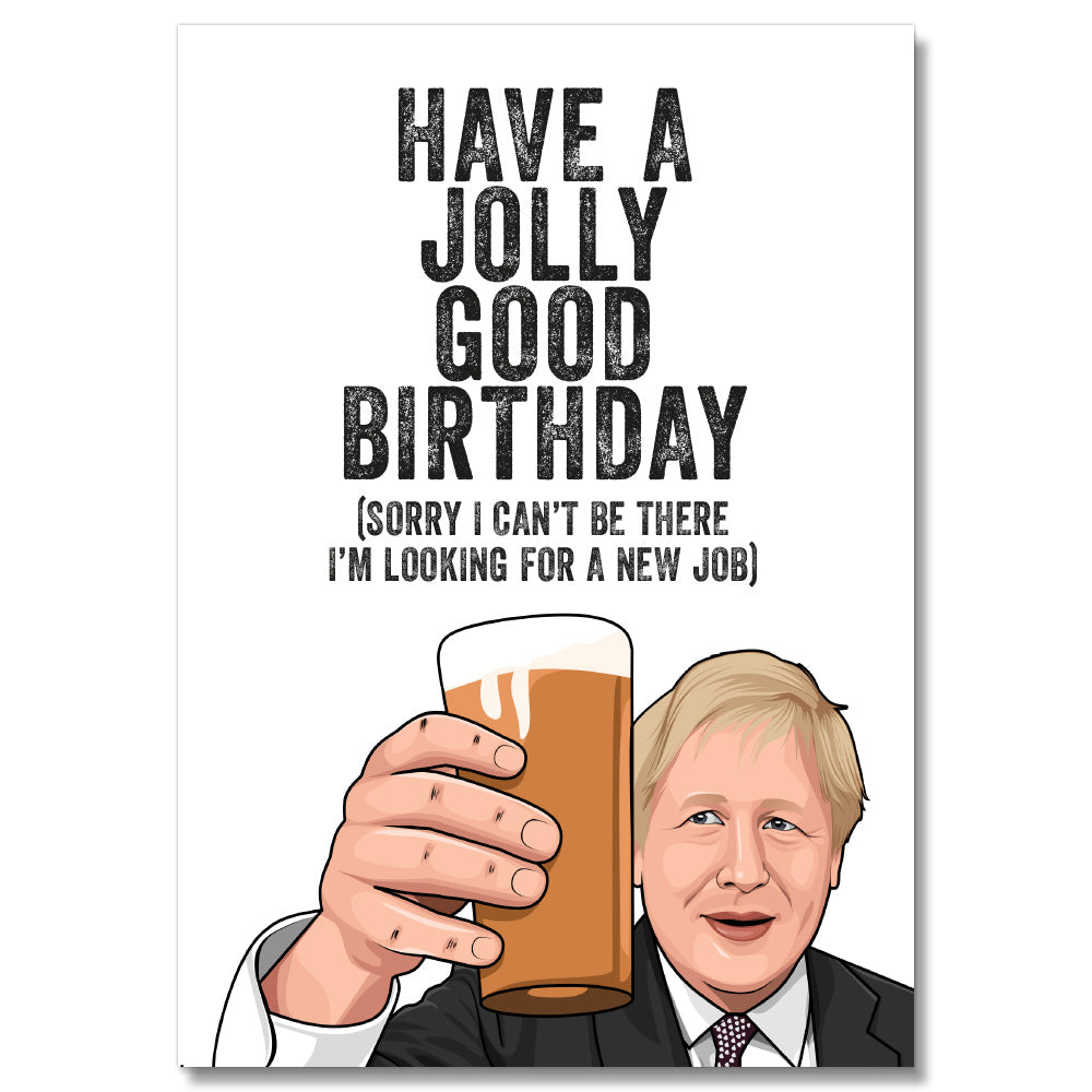 Looking For Job Boris Birthday Card PACK OF 6 #1 image